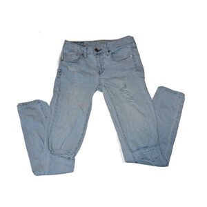 American Eagle Womens Size 4 Blue Skinny Super Stretch Jeans 26x30 AEO Denim X
